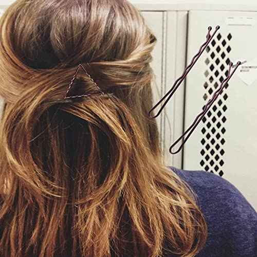 Bobby Pins Brown, 330 Count 2.2 Inch Hair Pins With Cute Box, Premium Bobby Pin For Kids, Girls And Women, Great For All Hair Types