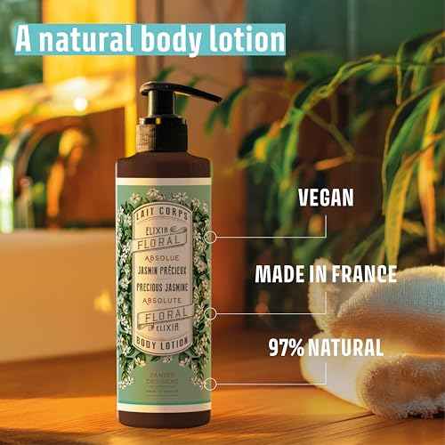 Panier des Sens ?Jasmine Hand & Body Lotion for Dry Skin - Hydrating Body Cream for Women - Nourishing Fluid Body Moisturizer Shea Butter & Olive Oil - 97% Natural Ingredients Body Care - 8.45 Floz