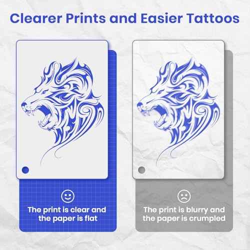Tattoo Stencil Printer Machine for Tattoo Artists&Beginners,Newly Upgraded,with Tattoo Transfer Paper,Compatible with Phone/Pc&Pad,Portable Bluetooth Thermal Inkless Wireless Printer