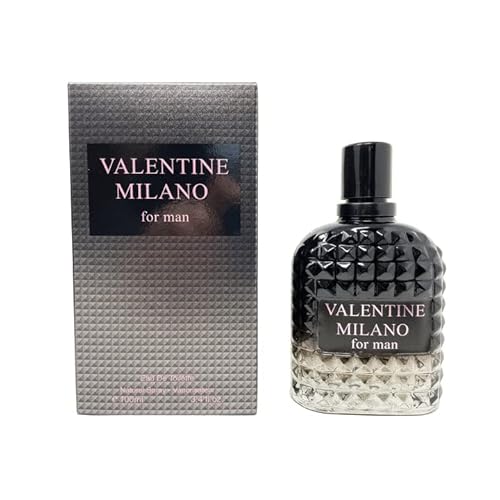 Perfume for Men Valentine Milano Eau de Toilette Natural Spray Men Cologne Masculine Scent 3.4 Fl Oz/100ML