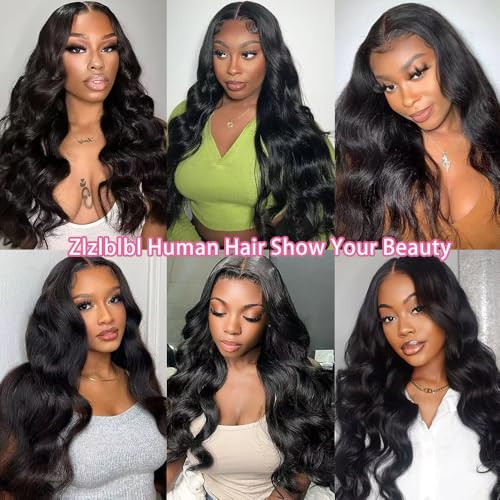 13x6 Lace Front Wigs Human Hair Pre Plucked 210 Density Body Wave HD Lace Front Wigs for Women Human Hair Glueless (Natural Color Body Wave Wig, 20 Inch)