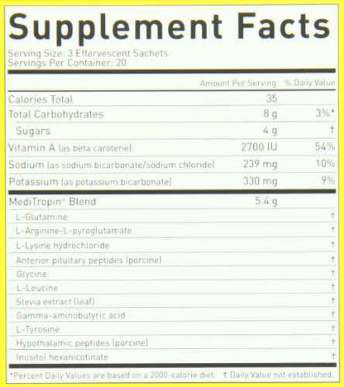 Nutraceutics Meditropin – Anti-Aging Amino Acid Supplement for Adults – Supports Natural Growth Hormone Production, Vitality & Recovery – 60 Sachets