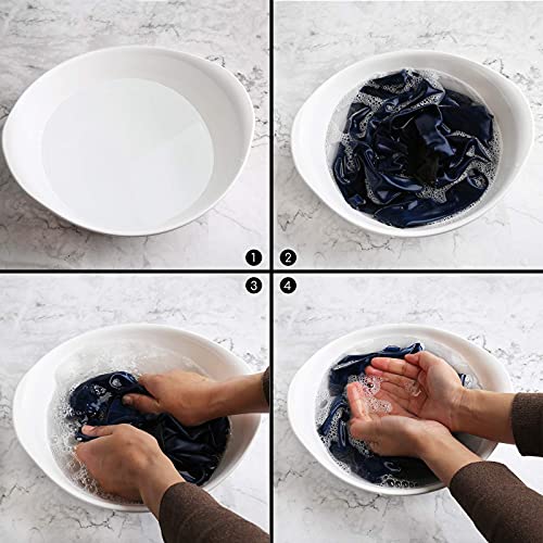 Extra Large Satin Bonnet Sleep Cap for Women, Double Layer Silky Hair Bonnet with Tie Band for Braids/Curly/Long Hair - Royal Blue