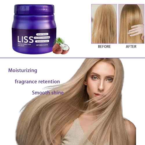 Liss Alisado, Crema Alisadora , Alisado para Cabello Sin Formol, Liss Keratina, Hair Natural Silkiness 1pcs