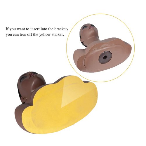 JINGFA Mannequins Realistic Female Mannequin Head with Shoulder Display Manikin Head Bust for Wigs,Makeup,Beauty Accessories