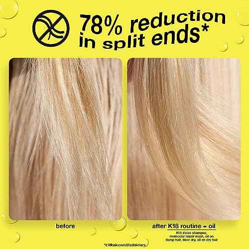 K18 Molecular Repair Hair Oil, Weightless Oil for Stronger, Healthier Hair, Suitable For All Hair Types