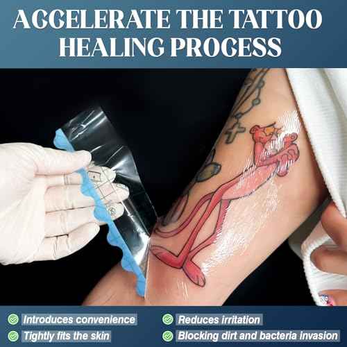 Tattoo Aftercare Bandage Roll 6" x 9 Yard, Tattoo Supplies Waterproof Bandages, Second Skin Cover Up Tape, Skin Repair Initial Healing Transparent Film, Latex Free Wrap