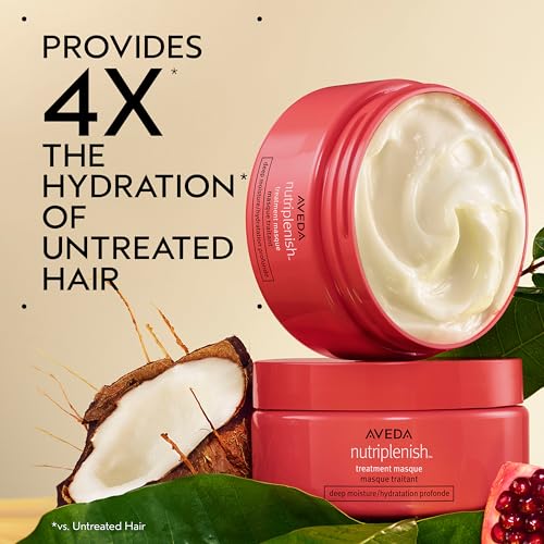 Aveda Nutriplenish Treatment Masque Deep Moisture | Intense Deep Conditioning Masque for Dry, Brittle Hair | Organic Pomegranate Oil, Coconut Oil, Mango Butter | 96% Naturally Derived*