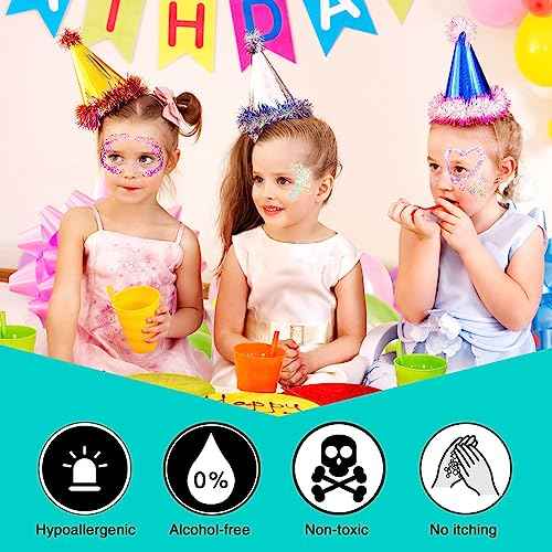 MEICOLY Purple Hair Glitter Stick,Halloween Mermaid Face Glitter Paint,Mardi Gras Outfit for Women Accessories,Waterproof Body Glitter Chunky Makeup,Body Glitter for Spirit Week Costume