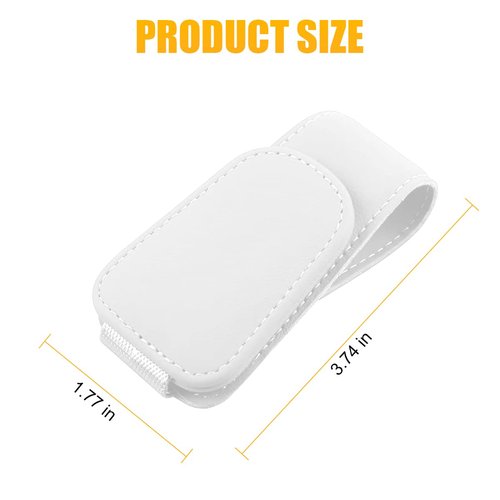 AICEL Sunglasses Holders for Car Sun Visor, Leather Eyeglasses Hanger Mounter, Magnetic Glasses Holder and Ticket Card Clip, Auto Interior Accessories Universal for SUV Pickup Truck