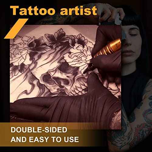 10Pcs Tattoo Practice Skin 7.4 * 5.6'' Tattoo Skins 3MM Thick Blank Double Sides Fake Skin for Practicing for Experienced Artists and Beginner