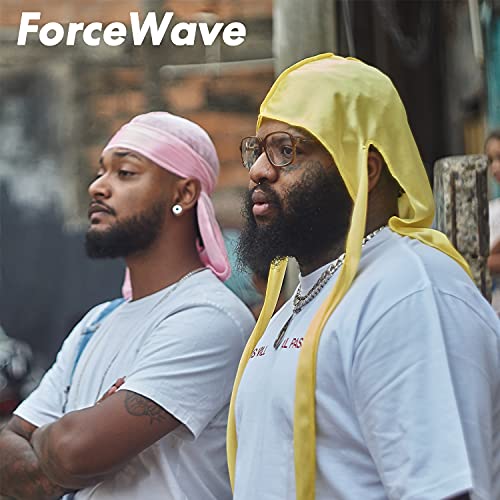ForceWave 12 Pieces Silky Durag for Men Women Satin Durags for 360 Waves