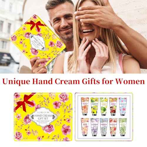 10 Pack Hand Cream Gift Set,Stocking Stuffers for Teen Girls,Women,Christmas Gifts for Coworker,Teacher Gifts for Women,Thank You Gifts,Natural Fragrance Travel Size Lotion Hand Cream for Dry Hands