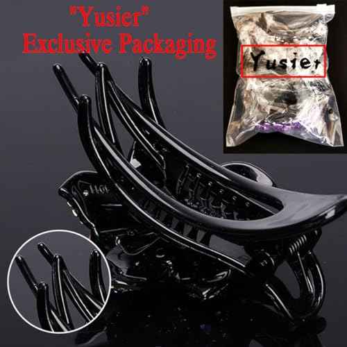 Yusier 4pcs Sparkling Rhinestone Duckbill Clips Decorative Hair Clips for Fine Hair Bling Crystal Prom Barrettes Diamond Hair Clips with Flower Hair Accessory (Floral)