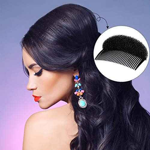 WILLBOND 14 Pcs Hair Bump Sponge Volume Hair Bases Set Bump it Accessory for Volume Insert Styling Tools up Combs Clips Sponge Bun Updo Accessories for Women DIY Hairstyles