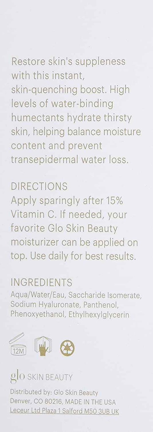 Glo Skin Beauty Daily Hydration Drops - Hyaluronic Acid & Vitamin B5 Hydrating Face Serum