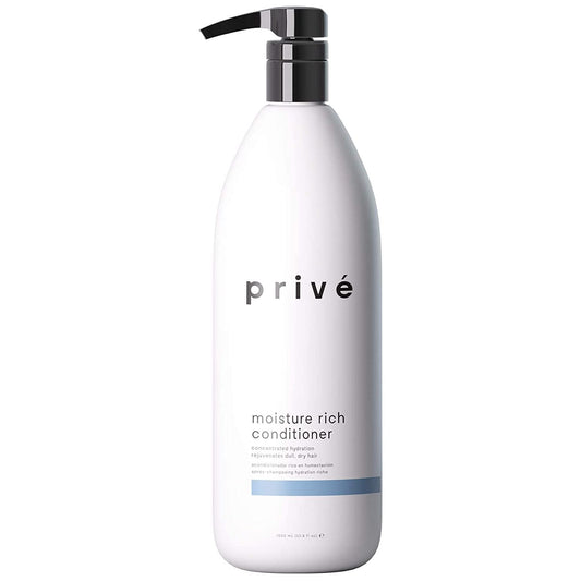 Privé Moisture Rich Conditioner nourishes dry hair/smoothes frizz/contains organic shea butter