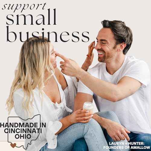 Amallow 100% Grass Fed Beef Tallow for Skin Care - Face + Body - Whipped Moisturizer for Sensitive Skin - Natural Lotion, 4 FL. oz. (Unscented)