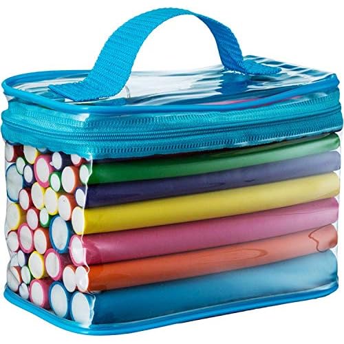 Salon Heatless Flexible Hair Rollers Curlers 42-pack 7" Soft Foam Flexi Twist Curling Rods for Short Long Hair