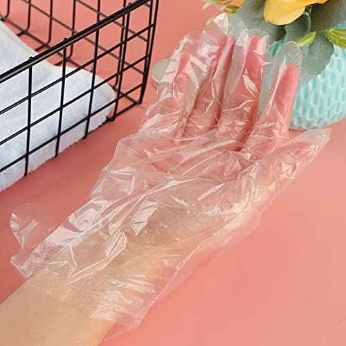 100pcs Paraffin Wax Bath Liners for Hand, Niubow Plastic Thermal Therabath Glove, Hot Wax Therapy Mitten Bags Covers for Heated Mitts Treatment