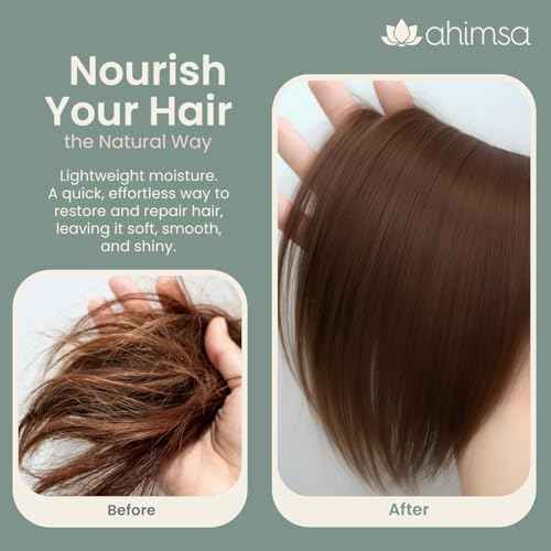 Ahimsa Hair and Body Mist Glow Spray, Fast-Drying Non-Greasy Dry Oil Hair Perfume Spray, Body Mist for Women with Jasmine, Coconut, & Argan Oil, All Natural Perfume Women Lightweight Fragrance Mists