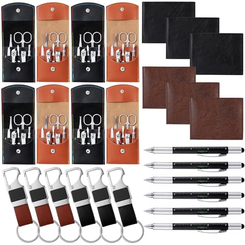 Christmas Gifts for Men Gifts Bulk Nail Clipper Multitool Pens Leather Wallet Keychain Party Favor