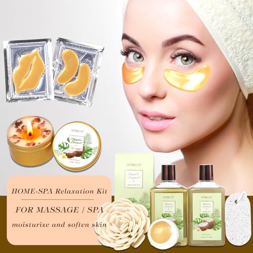 Birthday Gifts For Women,Bath and Body Gift Luxurise 18pcs Set,Coconut Vanilla Christmas Gifts , Thank You Gifts, Friendship Gifts For Women