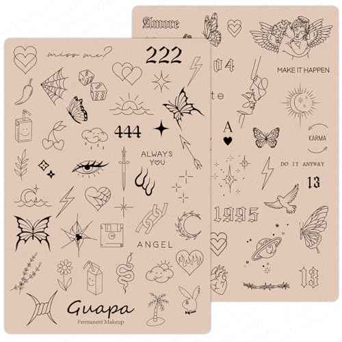 2 Pcs Tiny Tattoo Practice Skins, Small Deluxe Mini Silicone Finger Semi Permanent Tattoo Latex Pad for Training (Tiny #6 - Pink Pad -2PCS)