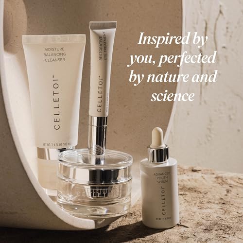 Celletoi¢ç Restorative Eye Treatment - Vegan, Cruelty Free - Visibly Reduces Signs of Aging, Smooths Lines and Wrinkles - Diminishes Dark Circles and Puffiness - Leaping Bunny Certified - 0.5 fl oz