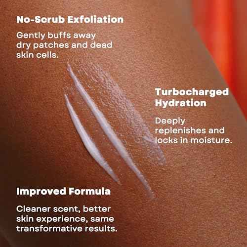 AmLactin Daily Nourish - Therapeutic Body Lotion for Dry Skin - No-Scrub Exfoliator and Moisturizer with 12% Lactic Acid AHA, 7.9 oz (Packaging May Vary)