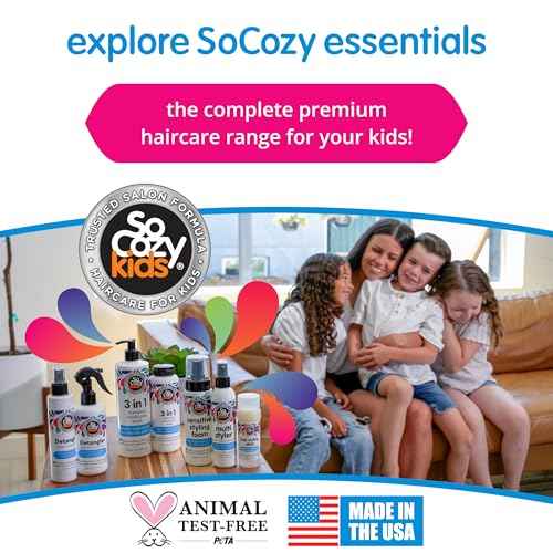 So Cozy Detangler & Leave In Conditioner Spray - Hair Detangler Spray for Kids - Paraben-Free Leave In Hair Conditioner & Detangling Spray for Frizzy Hair (8 fl oz)