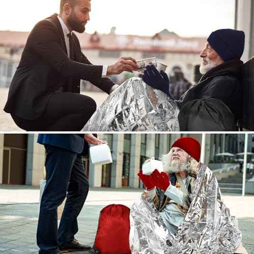 Coume 288 Pcs/24 Set Homeless Care Package Supplies Bulk Winter Hygiene Kit for Homeless Care Included Drawstring Bags Blankets Winter Item Sets and Toiletry Kits for Men Women