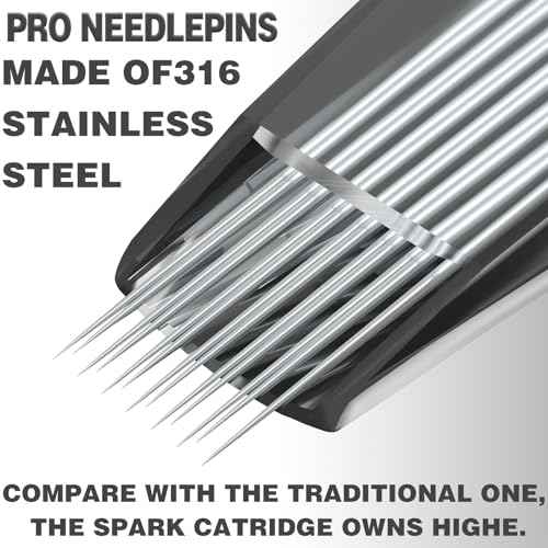 BlackBird Tattoo Cartridge Needles # 12(9M1) 0.35 mm Standard Disposable 9 Single Stack Magnum 20 Pcs with Membrane Safety Cartridges for Rotary Tattoo Machine Pen Gun
