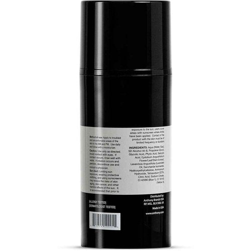 Anthony Ingrown Hair Treatment for Men, Gel Solution to Calm Razor Burn, Scar and Redness Eliminator, Bump Removal, 3 Fl Oz, Pack of 3