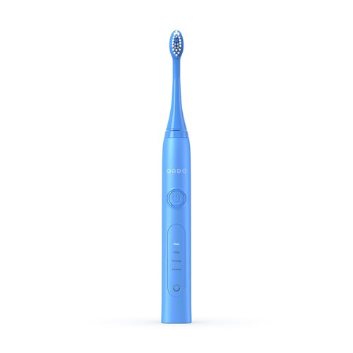 Ordo Sonic+ Electric Toothbrush for Adults, Advanced Smart Tech, 4 Brushing Modes, Fast Rechargeable, Sonic Toothbrushes Over 4 Weeks Battery Life, Silicone Polishing Element, USB Charger, Arctic Blue