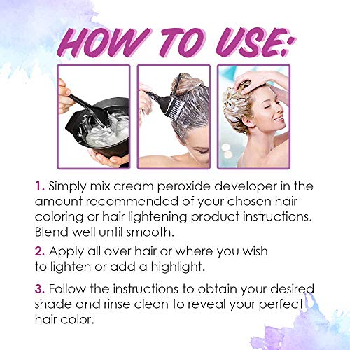 Punky Cream Peroxide Hair Dye Developer 40 Volume ? Hair Bleach Developer for Medium to High Lift, 118ml