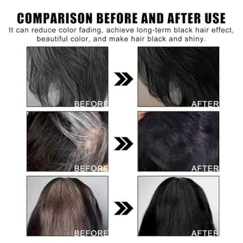 Fruit Essence Hair Dyeing Comb, 2025 New Black Fruit Dyeing Cream, Plant Extract Hair Dye Essence, Hair Dye Cream with Comb, Natural Gray Coverage, Easy Home Hair Color Kit (01#)