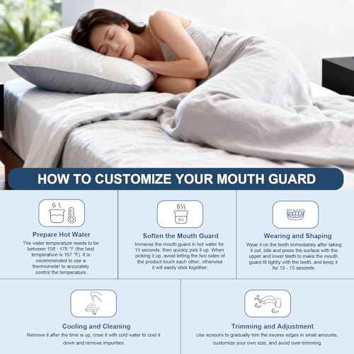 Mouth Guard for Grinding Teeth at Night,4 PCS Night Guards for Teeth Grinding,Teeth Grinding Mouth Guard for Sleep,Night Guard(One Size)