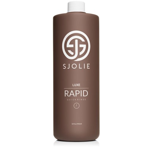 SJOLIE Rapid Spray Tan Solution - Luxe Ultra One Hour Express Tan - Violet Base | Sunless Tanner for a Quick-Drying, Ultra Dark Glow (32oz)