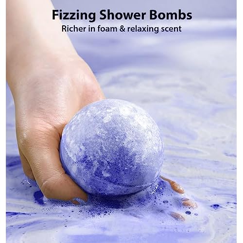Sleep Well Bubble Bath Bombs Melatonin Infused Lavender Chamomile Essential Oils Luxurious Bath for Dry Skin Perfect Self Care Gifts for Women and Men