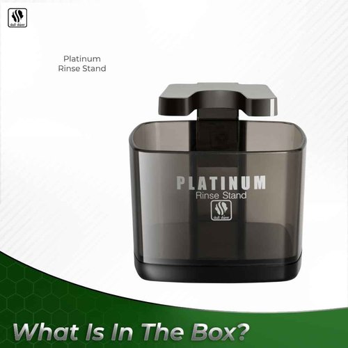 Skull Shaver Pitbull Silver Pro and Platinum Rinse Stand Bundle,Male Grooming Kit