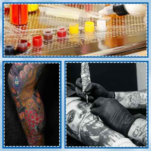 Tattoo Ink Caps 1000pcs Disposable Tattoo Ink Cups Professional Tattoo Ink Cups With Base for Tattoo Ink, Tattoo Machines, Tattoo Supplies, Tattoo Kits, 11mm