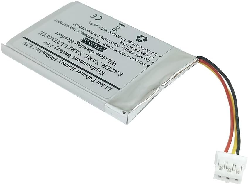 1050mAh 3.7V Replacement Battery Compatible with Razer NARI, NARI Ultimate Wireless Gaming Headset, SNO-523450PCN-R