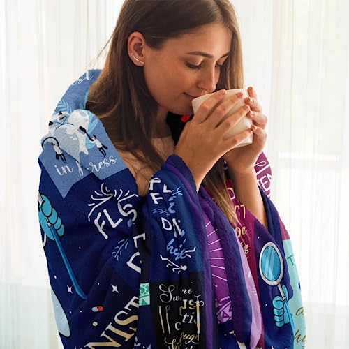 Solzien Dental Hygienist Gifts for Women Blanket 60"x50", Dental Hygiene Student Graduation/Christmas/Birthday Gift