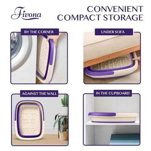 Fivona Collapsible Foot Soak Basin - Pedicure Foot Bath Soaking Tub for Tired Feet, Cracked Heels, Callus Removal & Foot Care