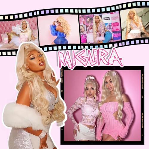 613 Lace Front Wig Human Hair 200 Density Blonde Wig Human Hair Body Wave Blonde Lace Front Wigs Human Hair Pre Plucked 613 HD Lace Frontal Wig 13x6 24 Inch