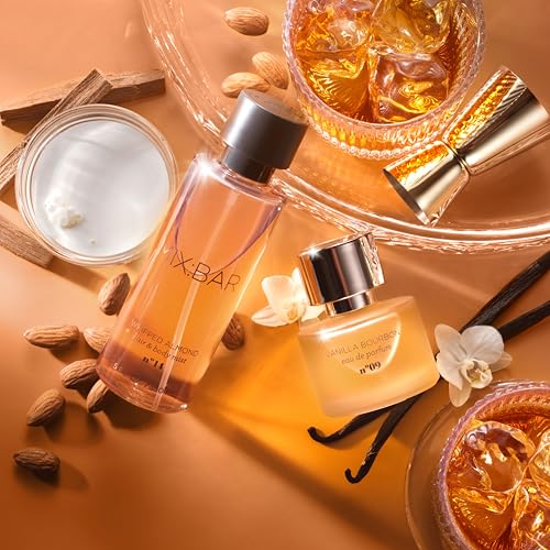 MIX:BAR Vanilla Bourbon Hair + Body Mist, Bedroom Linen Spray - Notes of Sandalwood, Vanilla Bean, Jasmine, Bergamot, 5oz