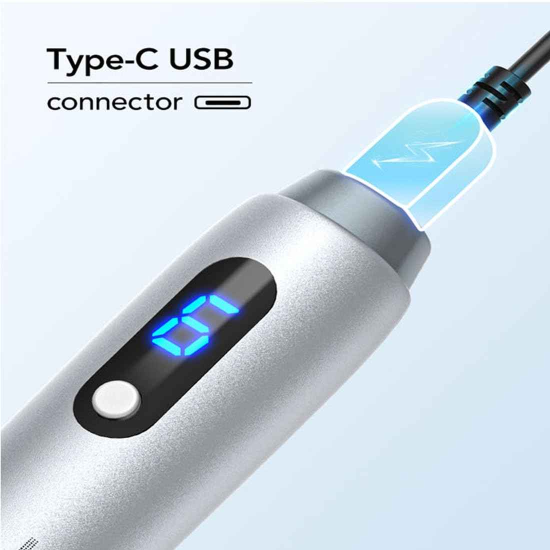 Microneedling Pen M7S for Skin Care – Professional Derma Pen 0.25mm Skin Care Tools for Men and Women Home Use (Silvery)