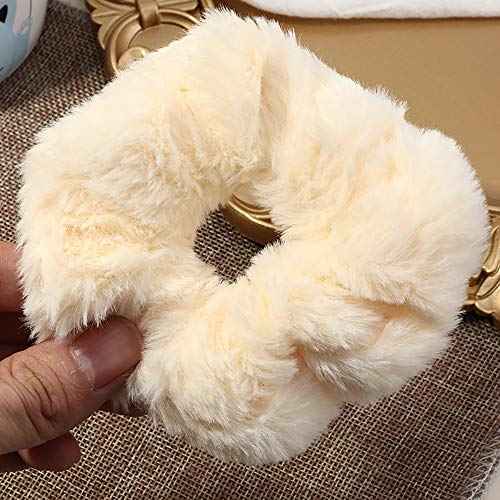 6 Pcs Leopard Towel Scrunchies for Hair Drying With Tie Dye and Solid Soft Microfiber - Thick Fuzzy Frizz Free Bobbles Ropes Traceless Ponytail Holder Cow Hair