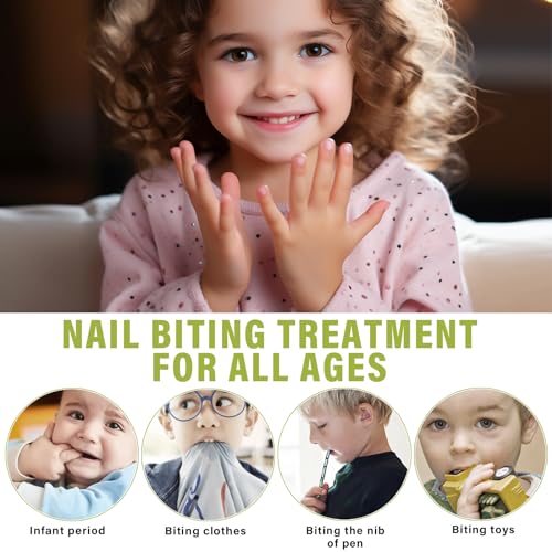 Nail Biting Treatment for Kids, Nail Biting Prevention, No Bite Cream for Gentle Care & Stop Thumb Sucking, Safe and Natural Plant Bitter Formula